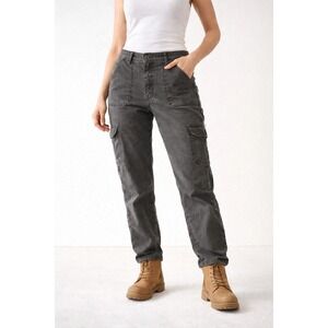 Lucky Brand THE CARGO Women's Size 10/30 Charcoal Gray Utility‎ Cabincore Street